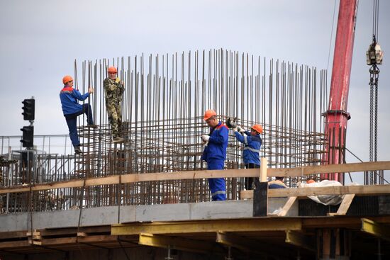 Строительство станции метро "Нижегородская"