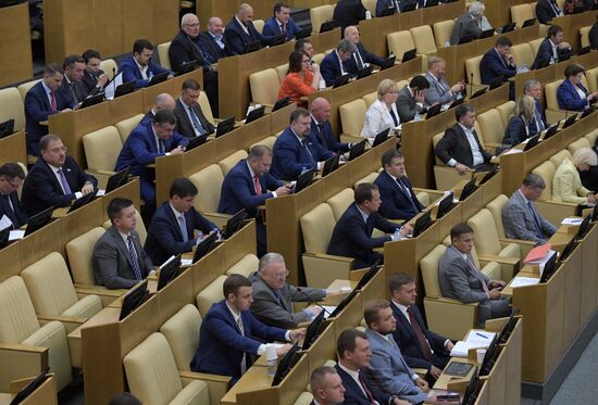 Пленарное заседание Госдумы РФ