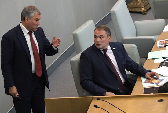 Пленарное заседание Госдумы РФ