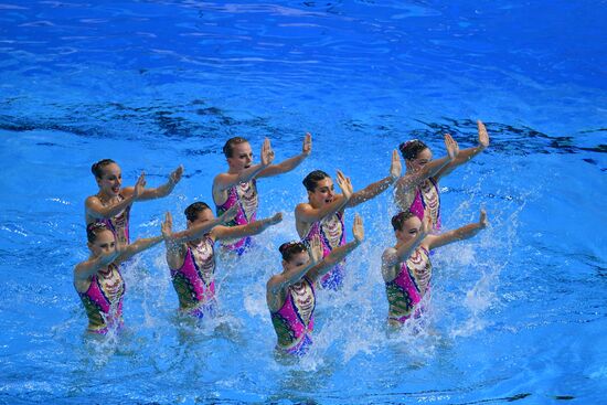 Чемпионат мира FINA 2019. Синхронное плавание. Группы. Техническая программа