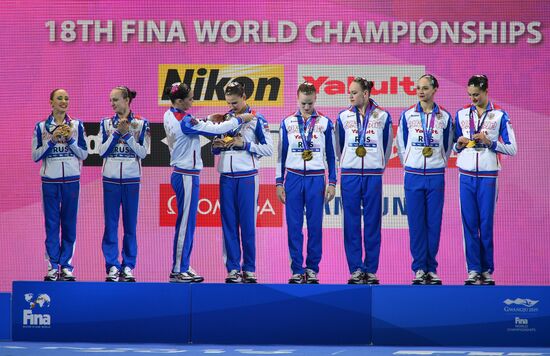 Чемпионат мира FINA 2019. Синхронное плавание. Группы. Техническая программа