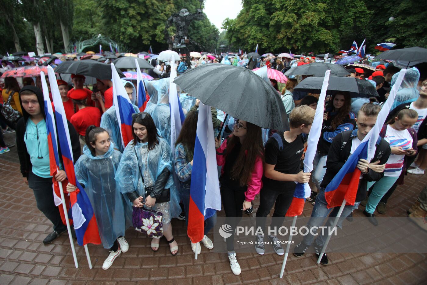 Акция "Выбор Донбасса" в Донецке