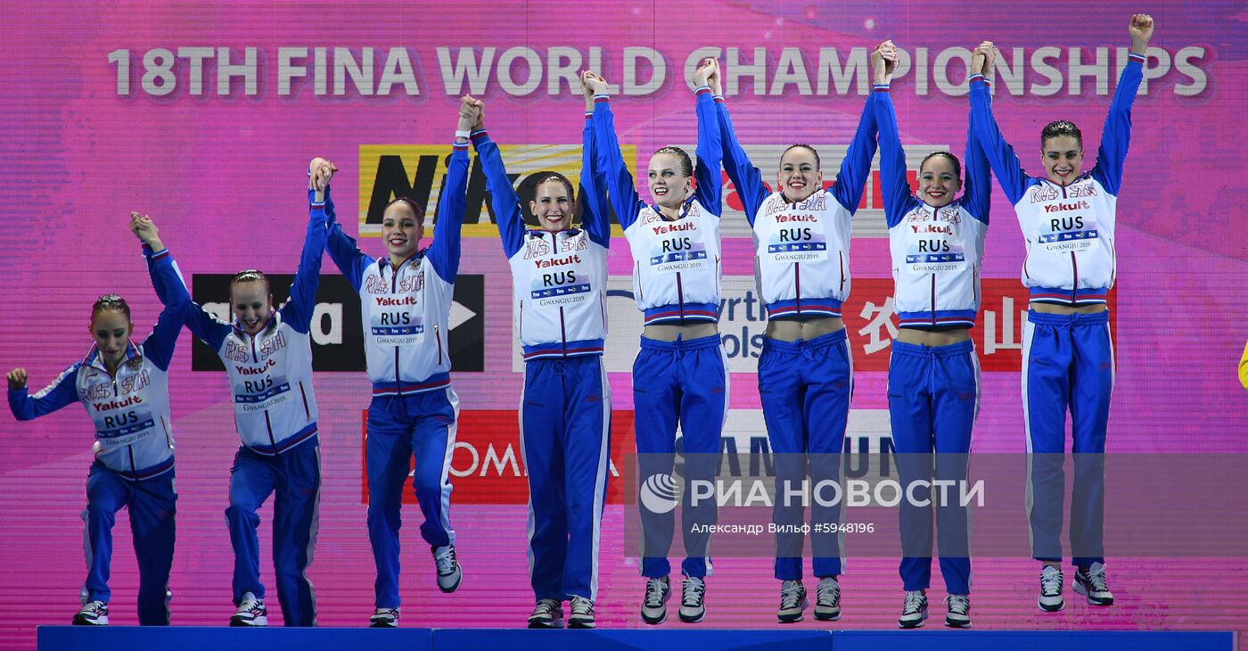 Чемпионат мира FINA 2019. Синхронное плавание. Группы. Техническая программа