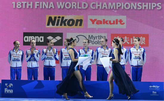 Чемпионат мира FINA 2019. Синхронное плавание. Группы. Техническая программа