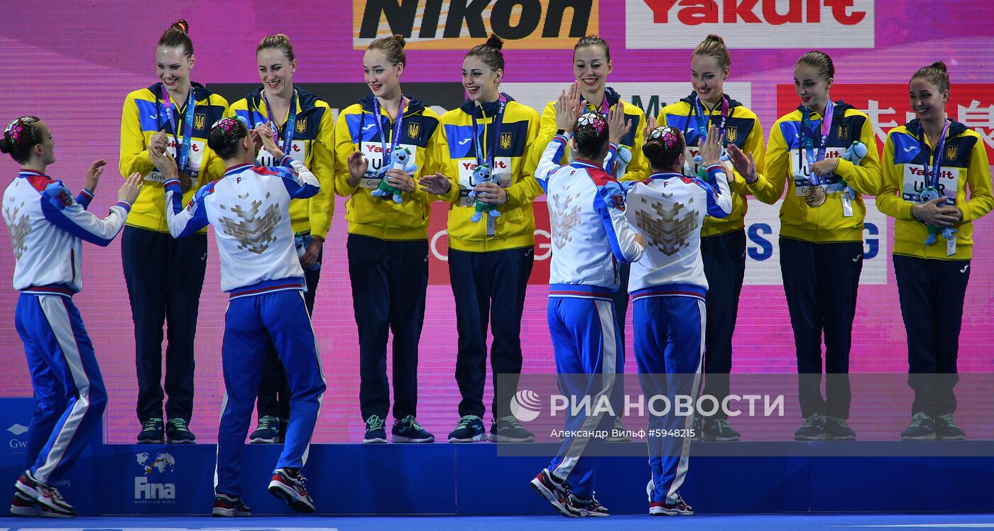 Чемпионат мира FINA 2019. Синхронное плавание. Группы. Техническая программа