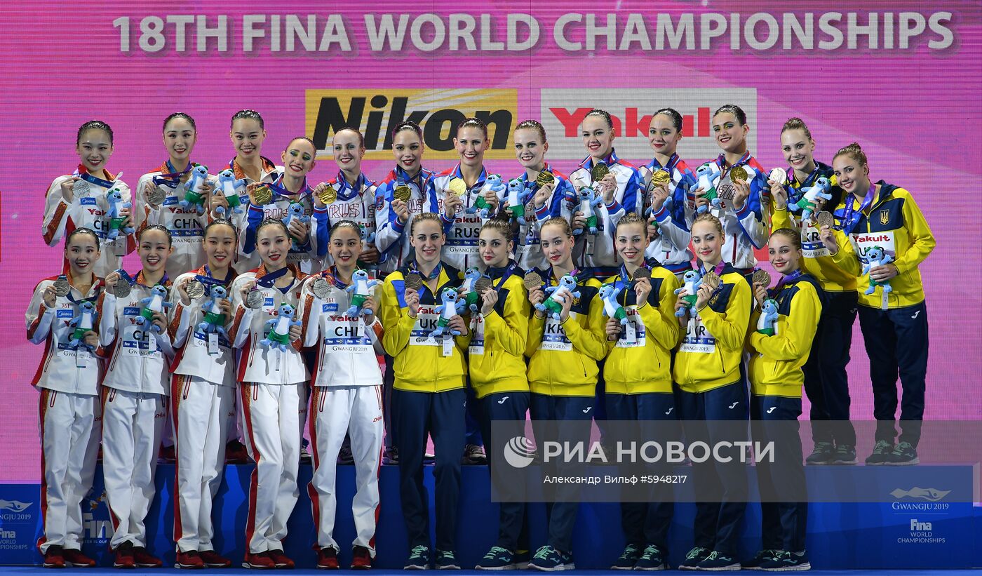 Чемпионат мира FINA 2019. Синхронное плавание. Группы. Техническая программа