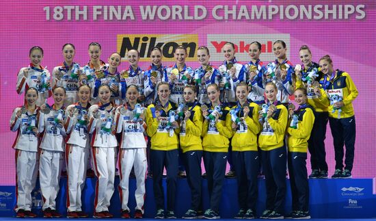 Чемпионат мира FINA 2019. Синхронное плавание. Группы. Техническая программа