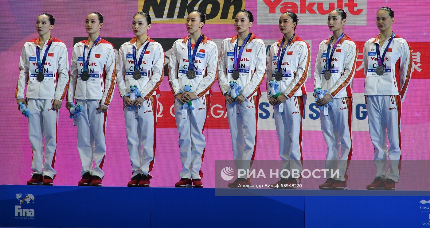 Чемпионат мира FINA 2019. Синхронное плавание. Группы. Техническая программа