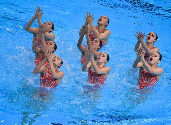 Чемпионат мира FINA 2019. Синхронное плавание. Группы. Техническая программа