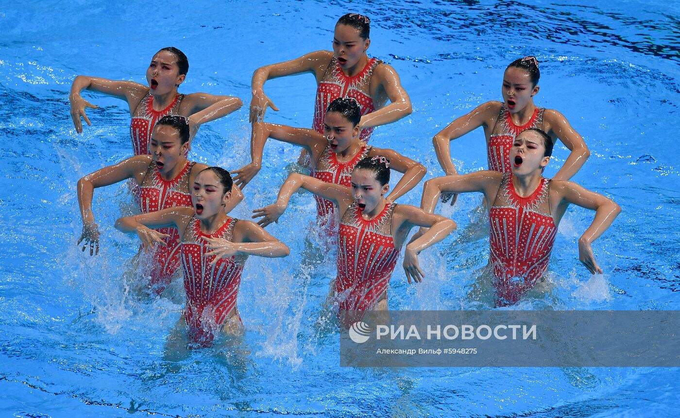 Чемпионат мира FINA 2019. Синхронное плавание. Группы. Техническая программа