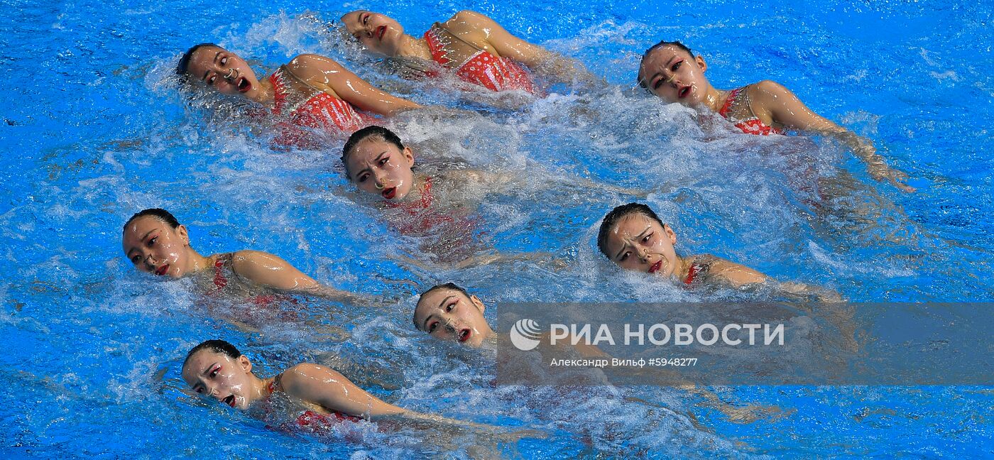 Чемпионат мира FINA 2019. Синхронное плавание. Группы. Техническая программа