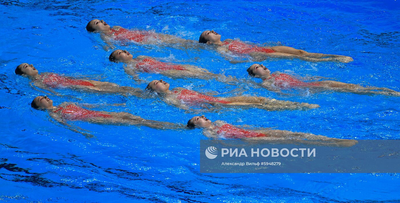 Чемпионат мира FINA 2019. Синхронное плавание. Группы. Техническая программа