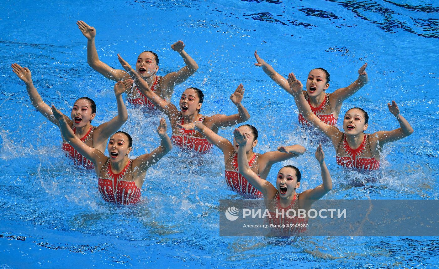 Чемпионат мира FINA 2019. Синхронное плавание. Группы. Техническая программа