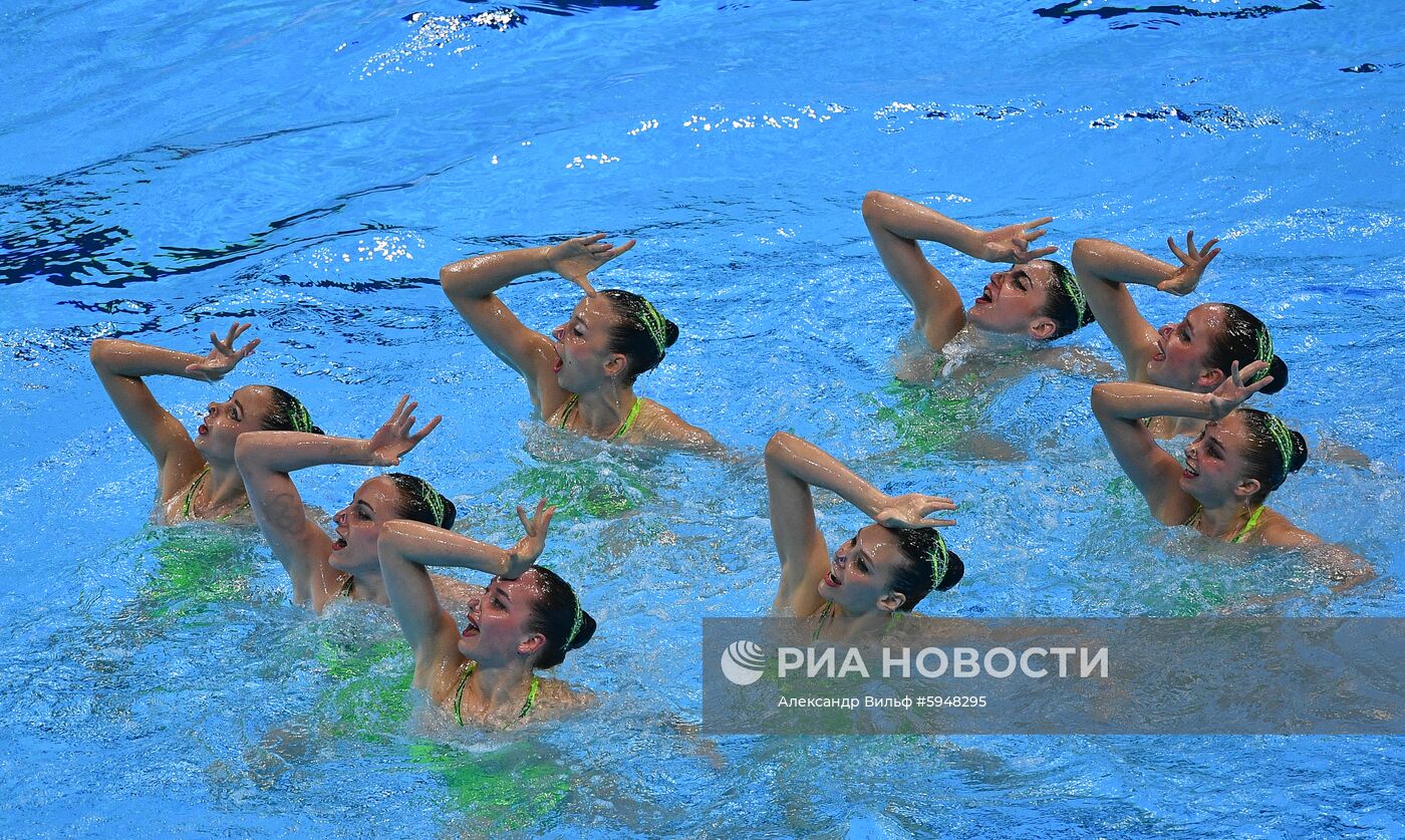 Чемпионат мира FINA 2019. Синхронное плавание. Группы. Техническая программа