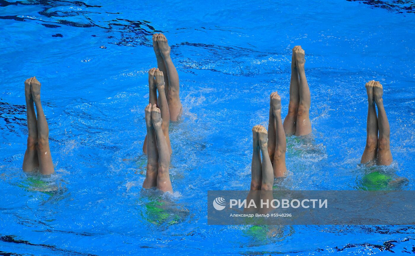 Чемпионат мира FINA 2019. Синхронное плавание. Группы. Техническая программа