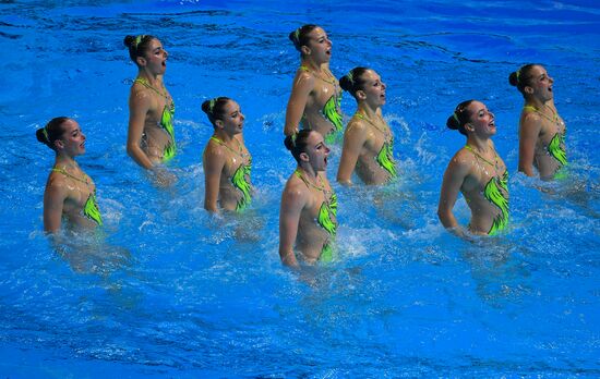 Чемпионат мира FINA 2019. Синхронное плавание. Группы. Техническая программа