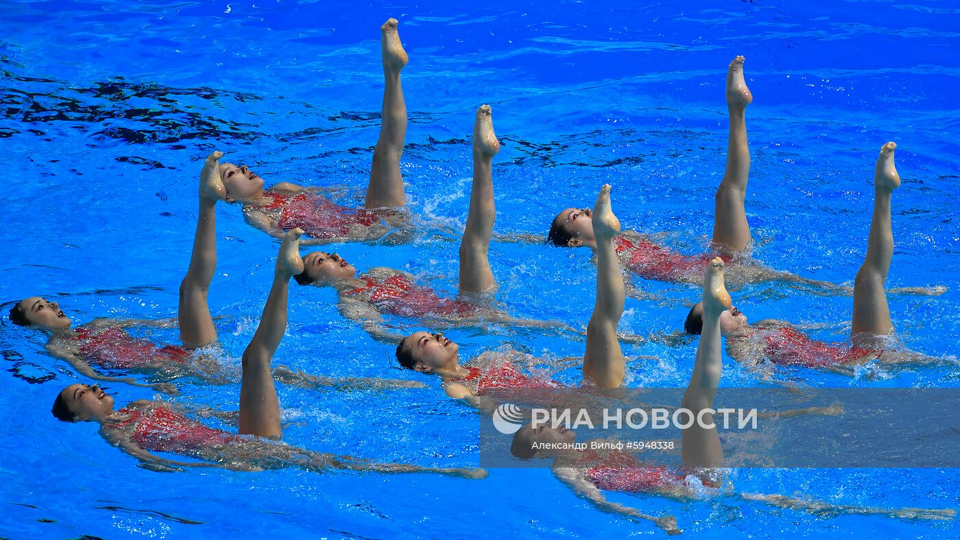 Чемпионат мира FINA 2019. Синхронное плавание. Группы. Техническая программа