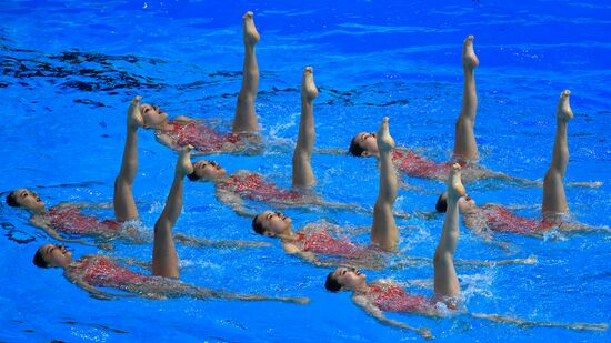 Чемпионат мира FINA 2019. Синхронное плавание. Группы. Техническая программа