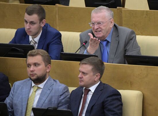 Пленарное заседание Госдумы РФ