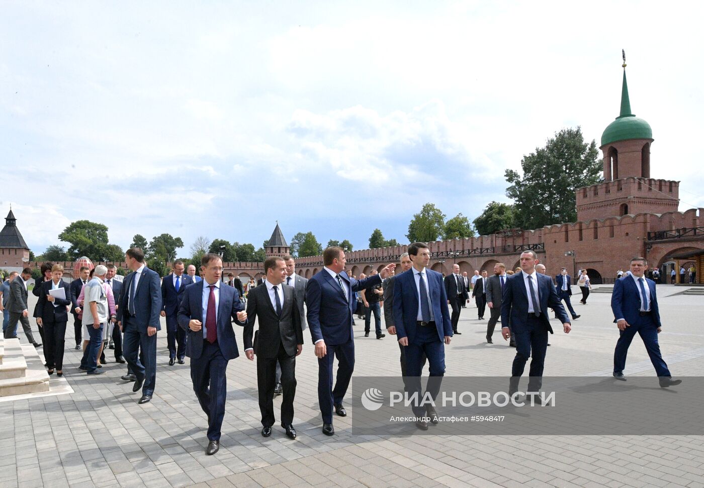 Рабочая поездка премьер-министра РФ Д. Медведева в Тульскую область