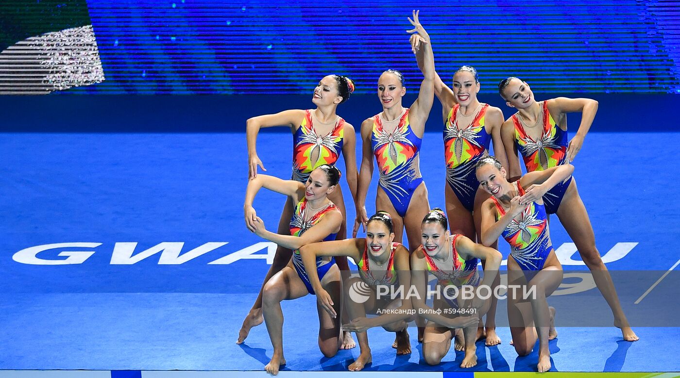 Чемпионат мира FINA 2019. Синхронное плавание. Группы. Техническая программа