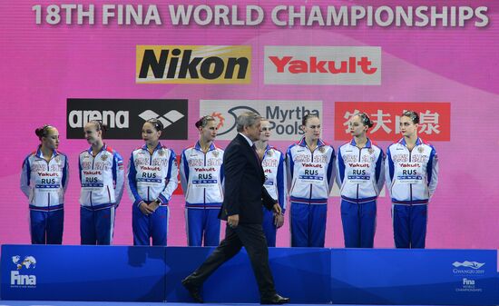 Чемпионат мира FINA 2019. Синхронное плавание. Группы. Техническая программа