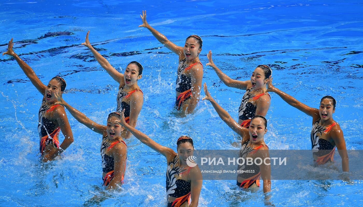 Чемпионат мира FINA 2019. Синхронное плавание. Группы. Техническая программа