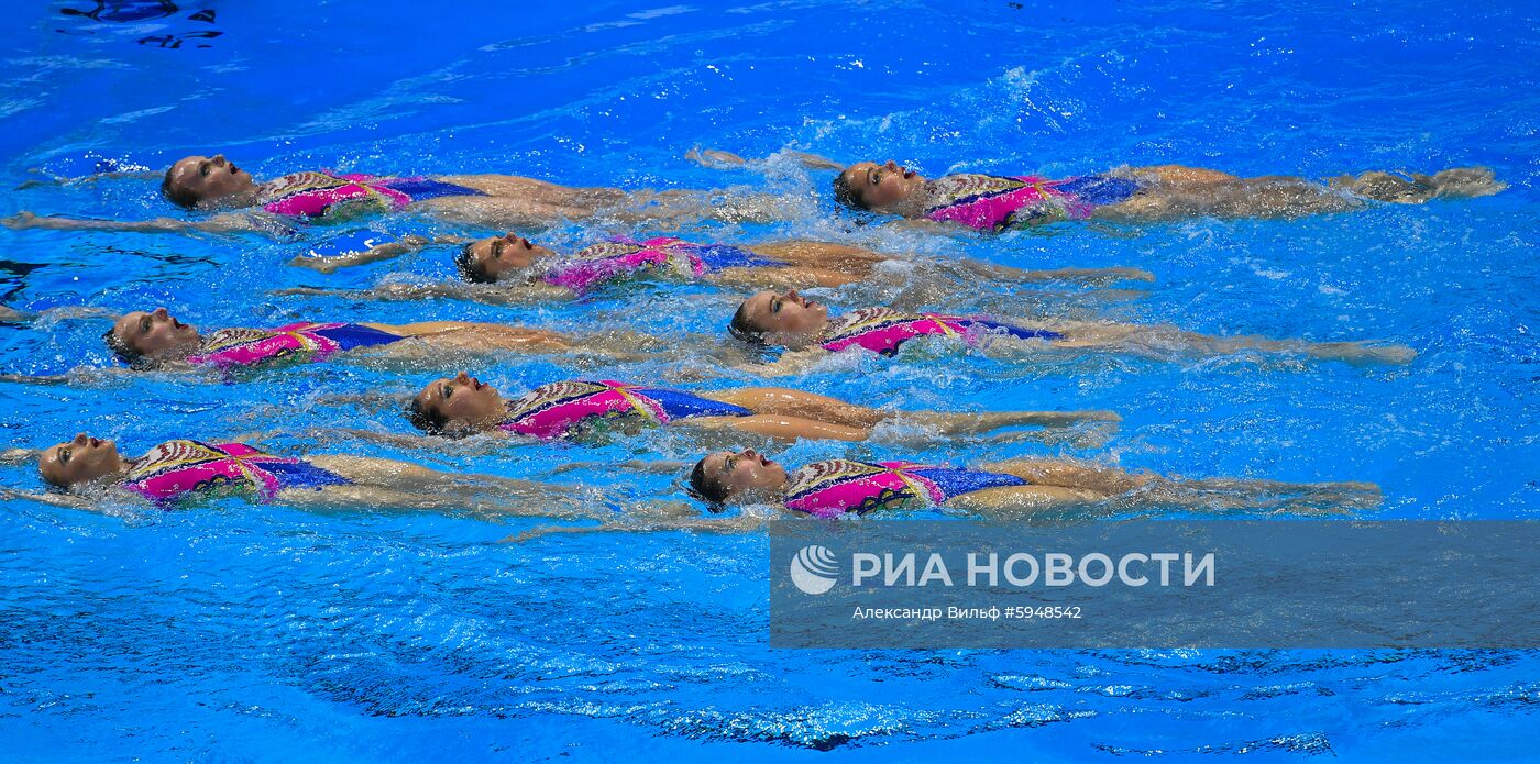 Чемпионат мира FINA 2019. Синхронное плавание. Группы. Техническая программа