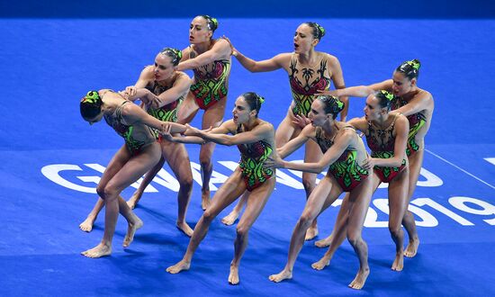 Чемпионат мира FINA 2019. Синхронное плавание. Группы. Техническая программа