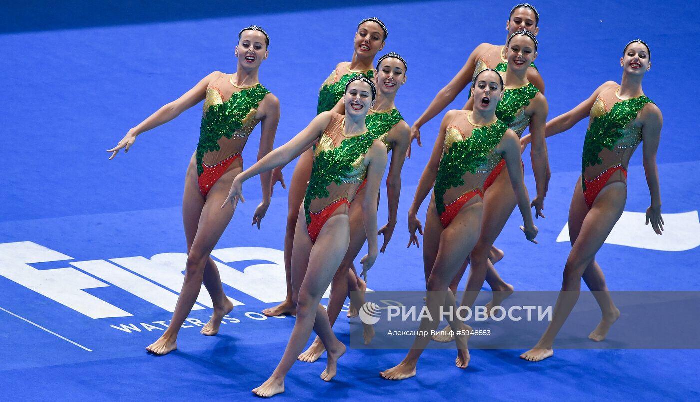 Чемпионат мира FINA 2019. Синхронное плавание. Группы. Техническая программа
