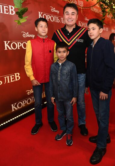 Премьера фильма "Король Лев"