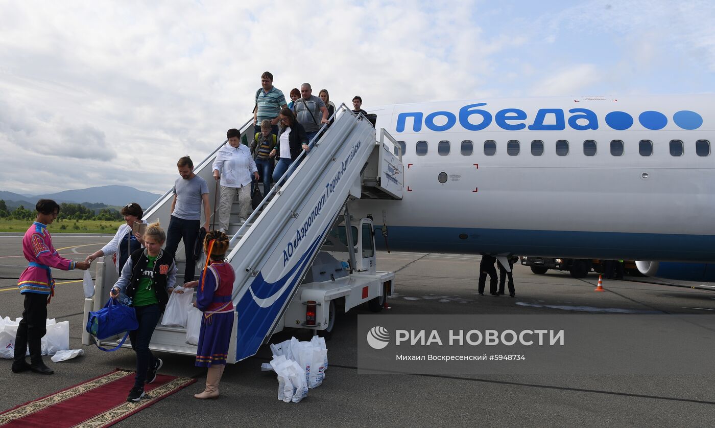 Первый рейс авиакомпании «Победа» из Москвы в Горно-Алтайск