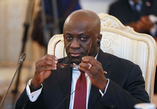 Встреча глав МИД РФ и Кот-д’Ивуара С. Лаврова и М. Амон-Тано