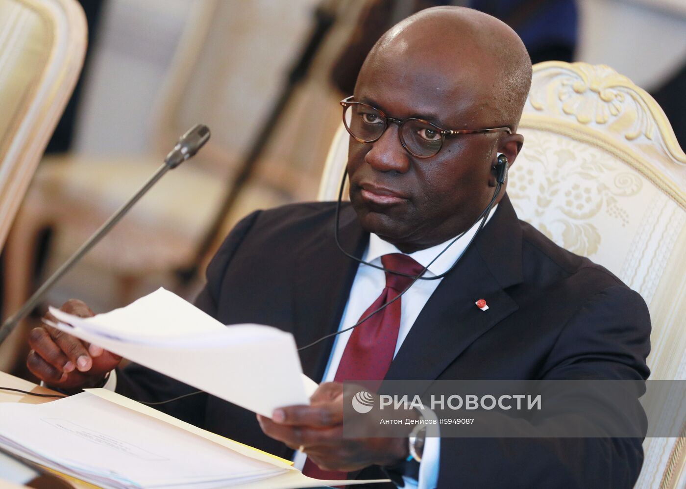 Встреча глав МИД РФ и Кот-д’Ивуара С. Лаврова и М. Амон-Тано