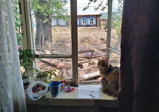 Последствия паводка в Иркутской области