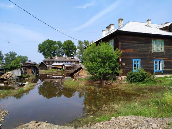 Последствия паводка в Иркутской области