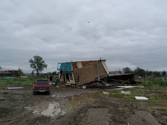 Последствия паводка в Иркутской области