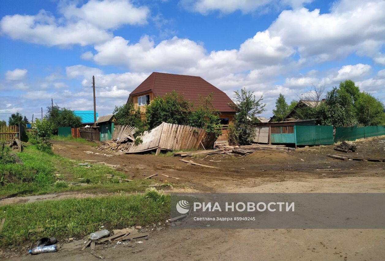Последствия паводка в Иркутской области