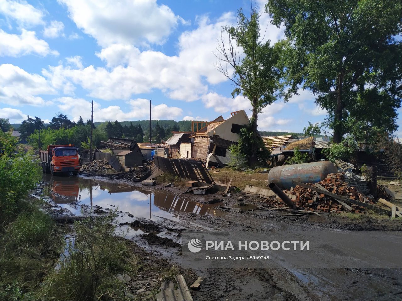 Последствия паводка в Иркутской области