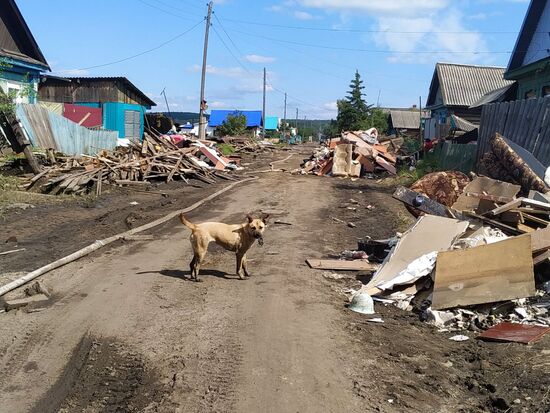 Последствия паводка в Иркутской области
