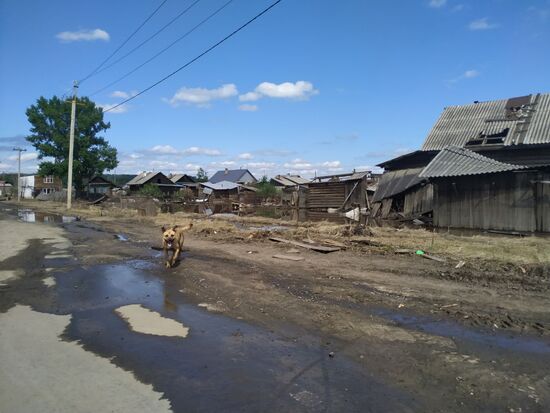 Последствия паводка в Иркутской области