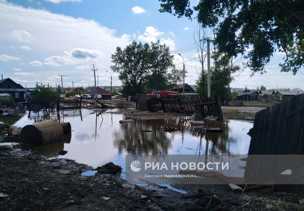 Последствия паводка в Иркутской области