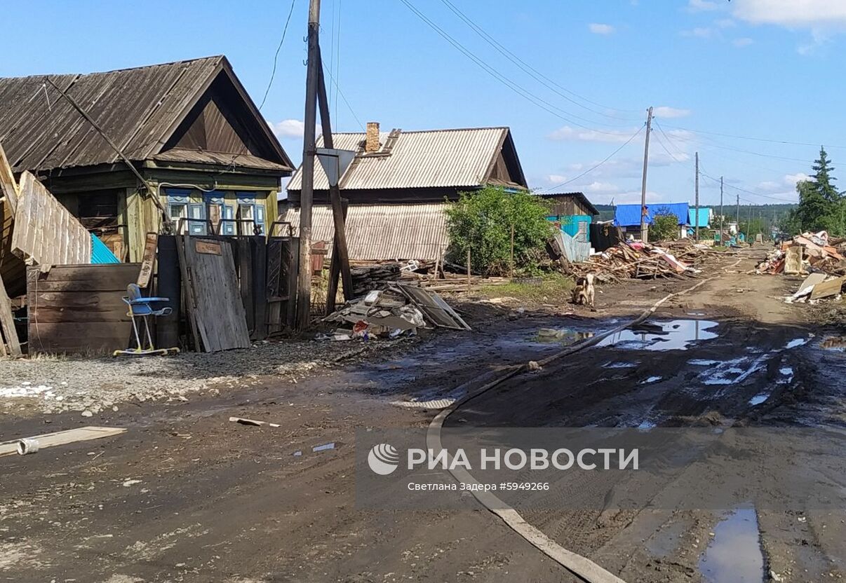 Последствия паводка в Иркутской области