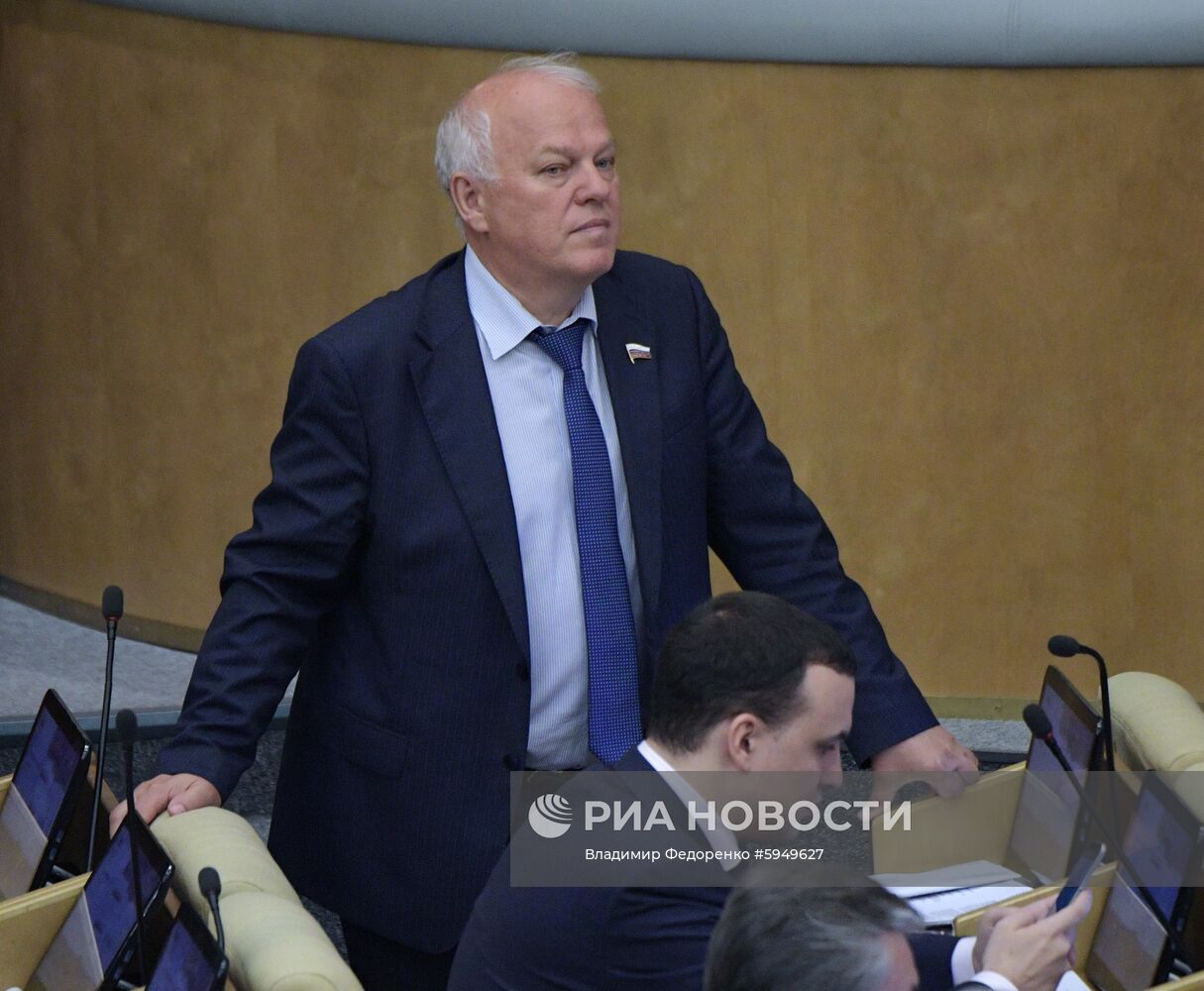 Пленарное заседание Госдумы РФ