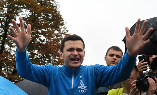 Акция в поддержку независимых кандидатов в Мосгордуму 