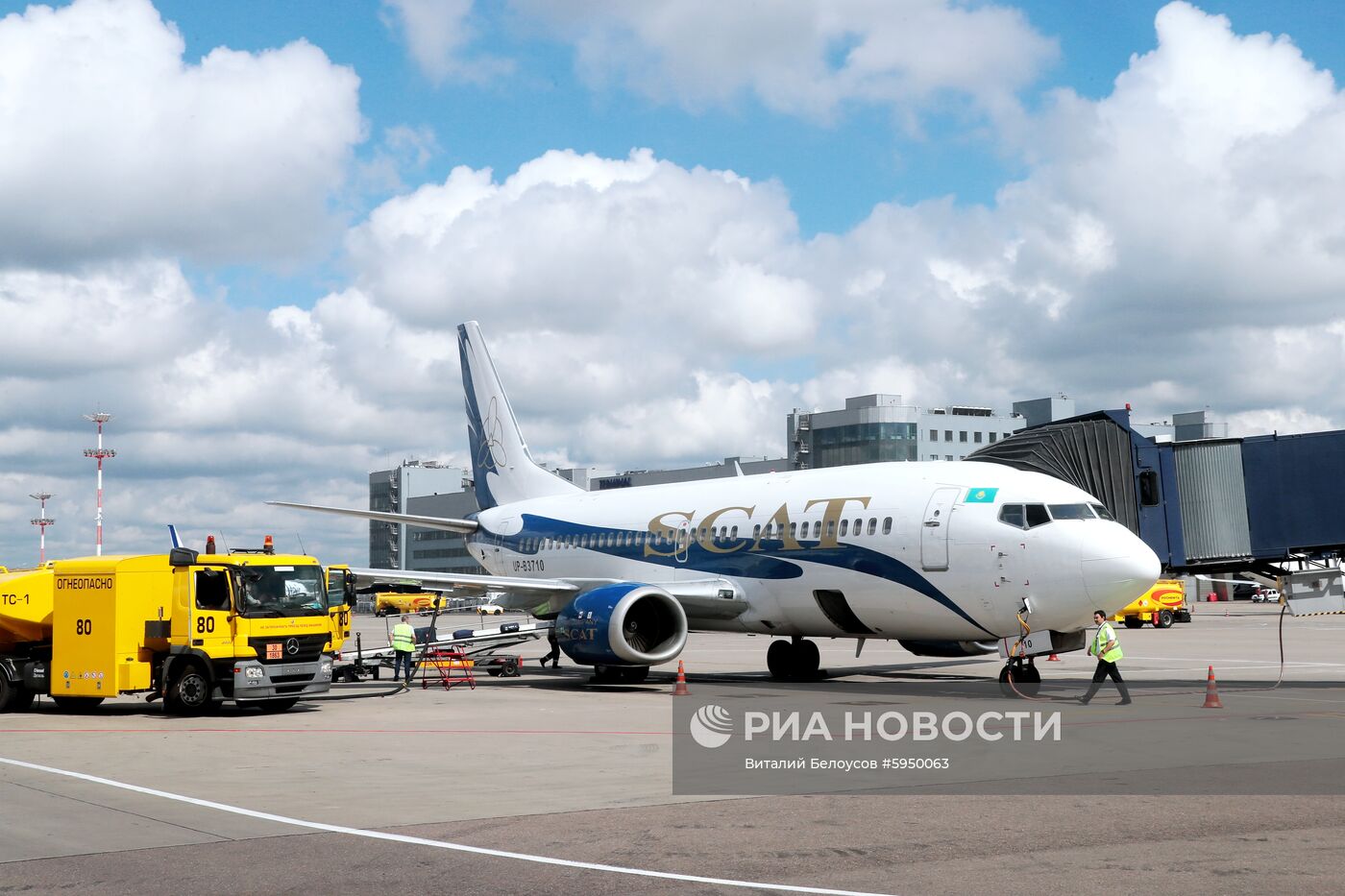 Встреча рейса авиакомпании SCAT Airlines во Внуково 