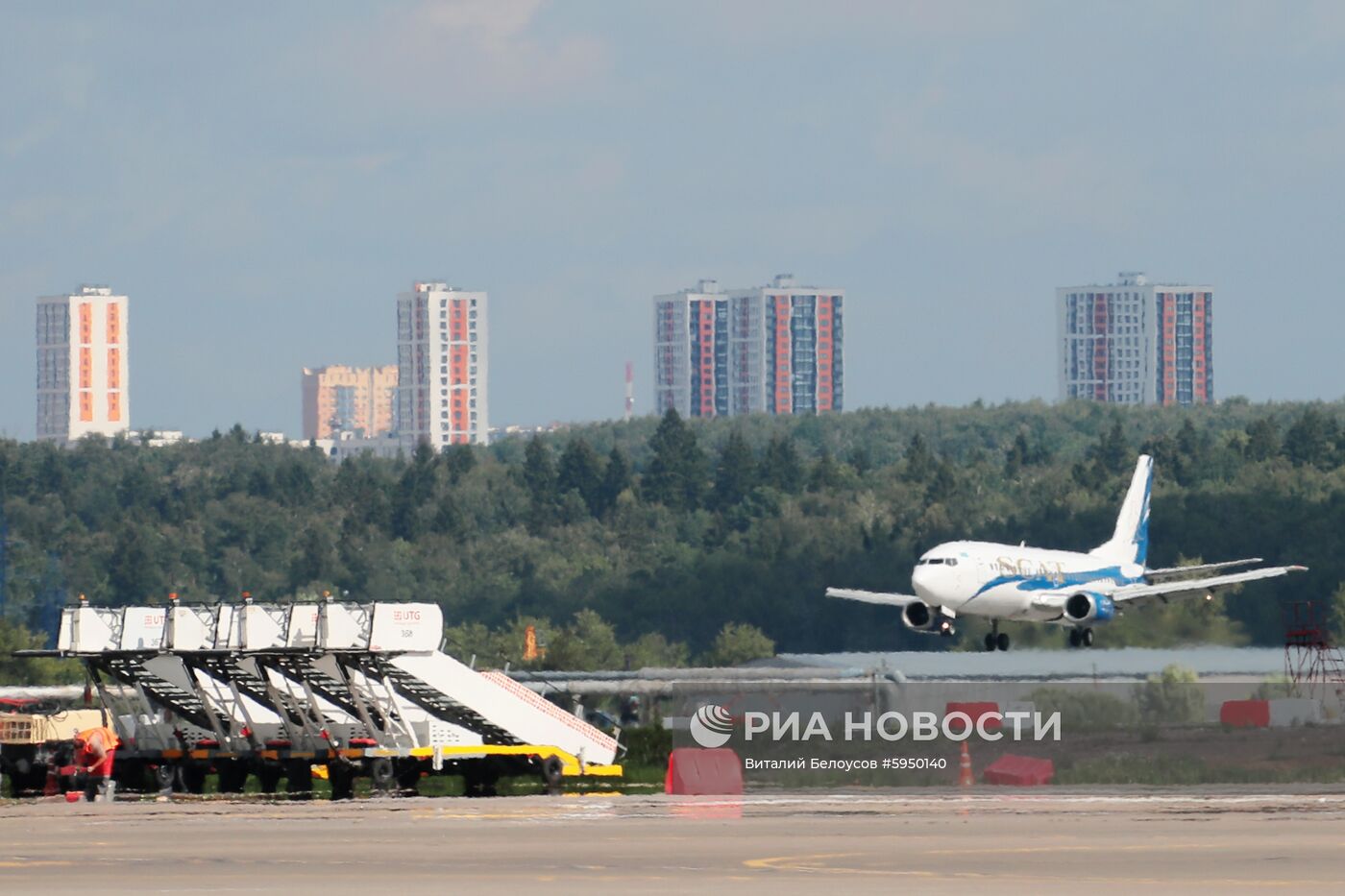 Встреча рейса авиакомпании SCAT Airlines во Внуково 