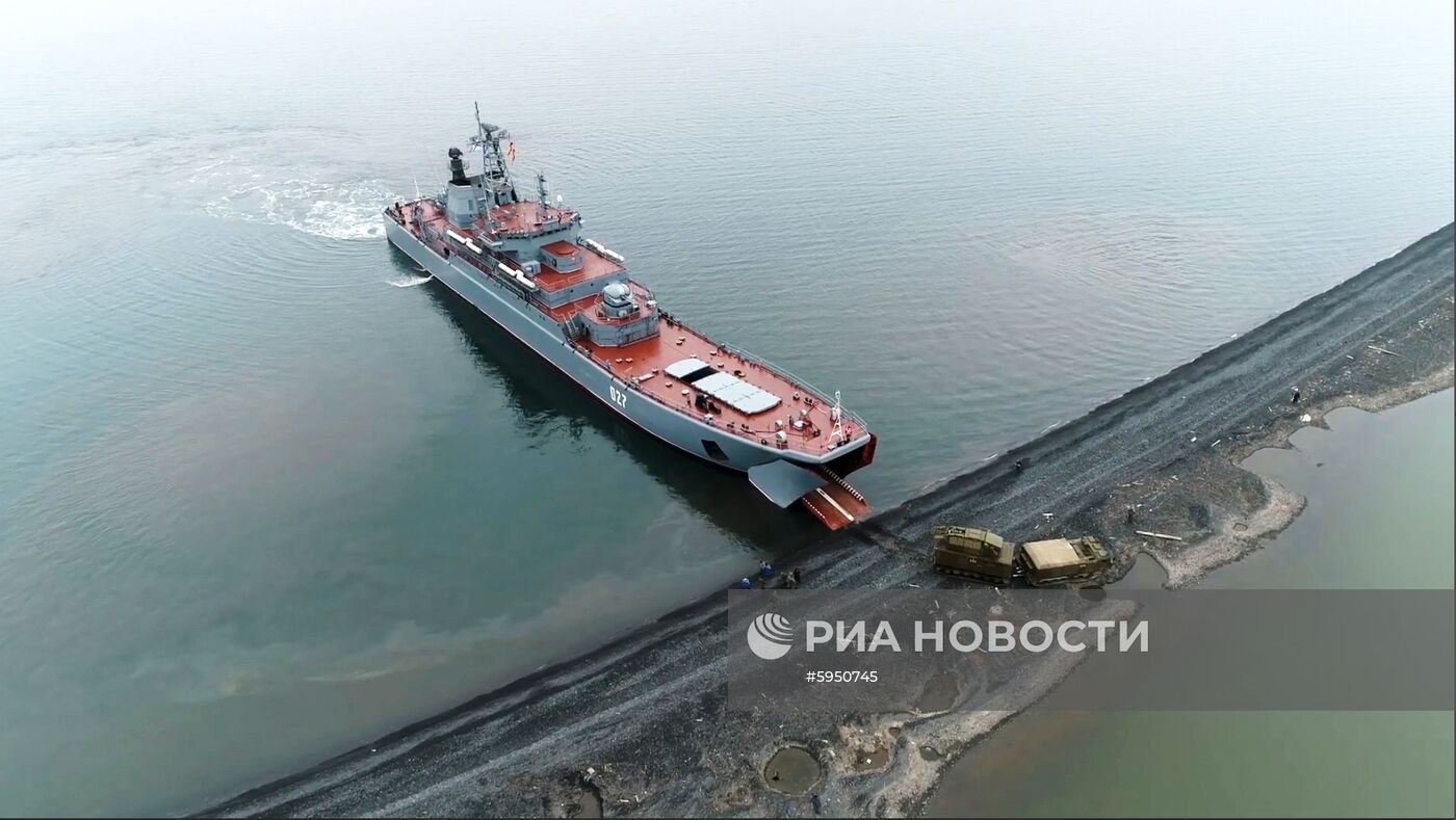 Стрельбы из арктических ЗРК "Тор-М2ДТ" на архипелаге Новая Земля