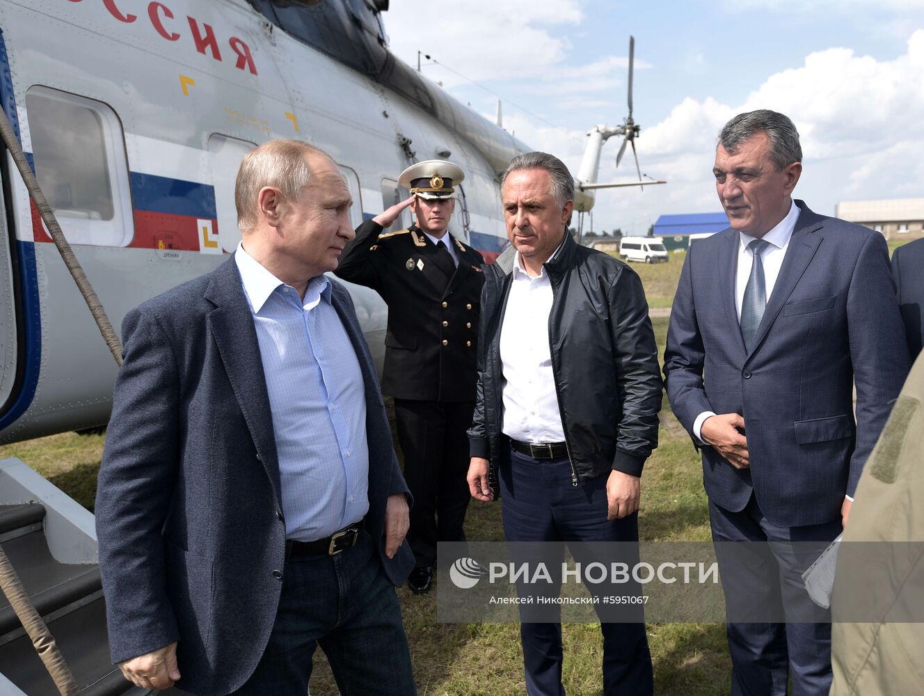 Президент РФ В. Путин посетил Иркутскую область