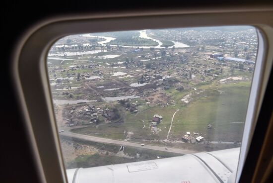 Президент РФ В. Путин посетил Иркутскую область